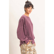 Load image into Gallery viewer, Kena- Oversized Raw Edge Sweatshirt
