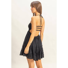 Load image into Gallery viewer, Dakota- Smocked Halter Neck Tiered Mini Dress