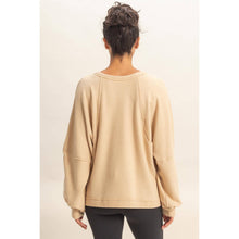 Load image into Gallery viewer, Raven- Brushed Waffle Long Sleeve Casual Top