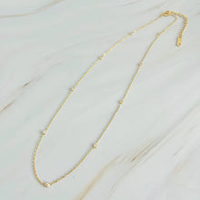 Load image into Gallery viewer, Dainty Bezeled Sparkle Necklace