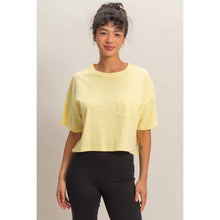 Load image into Gallery viewer, Dani- Boxy Crew Neck Top With Pocket