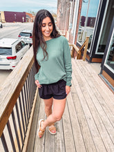 Load image into Gallery viewer, Kaya- Waffle Ribbed Round Neck Pullover
