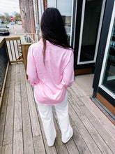 Load image into Gallery viewer, Shiloh- Button-Up Collared Satin Blouse
