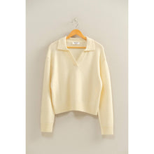Load image into Gallery viewer, Taylor- Collared V Neck Sweater
