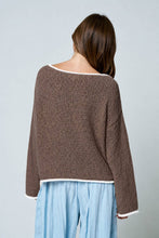 Load image into Gallery viewer, Melissa-Boat Neck Long Sleeve Knit Sweater
