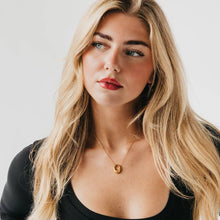 Load image into Gallery viewer, Mini Open Oval Pendant Necklace -
