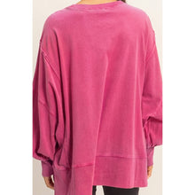 Load image into Gallery viewer, Sofia- Oversized Seam Detail Long Sleeve Top

