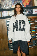 Load image into Gallery viewer, MIZ |  Polka-Dot Applique Mock-Neck Sweatshirt
