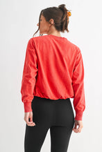 Load image into Gallery viewer, Lora- Mineral Bubble Hem Pullover

