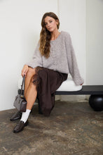 Load image into Gallery viewer, Lottie- Fuzzy Knit Button Down Boxy Cardigan Sweater
