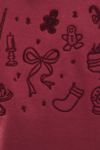 Load image into Gallery viewer, Christmas Graphic Embroidery Sweatshirt
