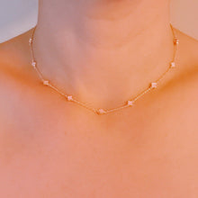 Load image into Gallery viewer, Petite Colored Clover Necklace
