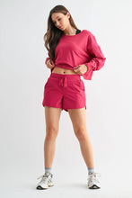 Load image into Gallery viewer, Lennen- Crescent Pima Cotton Open Back Long Sleeve Tee
