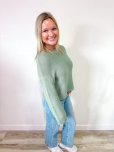 Load image into Gallery viewer, Clara- Textured Knit Crew Neck Drop Shoulder Sweater
