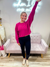 Load image into Gallery viewer, Lennen- Crescent Pima Cotton Open Back Long Sleeve Tee
