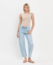 Load image into Gallery viewer, Ezra- High Rise Barrel Leg Jeans
