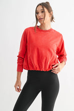 Load image into Gallery viewer, Lora- Mineral Bubble Hem Pullover

