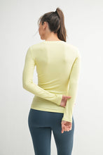 Load image into Gallery viewer, Whitney- Essential Long-Sleeved Micro-Ribbed Athleisure Top
