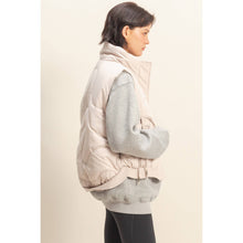 Load image into Gallery viewer, Hailey- High Neck Quilting Puffer Vest
