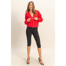 Load image into Gallery viewer, Brielle- Sparkly Bow Embellished Cozy Cardigan
