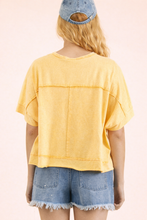 Load image into Gallery viewer, Greta- Mineral Washed Oversized Crop Comfy Knit Top
