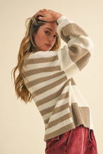 Load image into Gallery viewer, Autumn- Mixed Color Block Sweater
