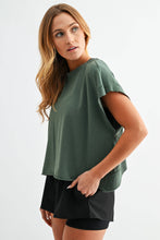 Load image into Gallery viewer, Zoey- Flow Open-Back Pima Cotton Tee
