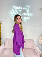 Load image into Gallery viewer, Hailey- Classic Cotton Oversized Long Sleeve Top
