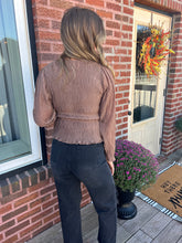 Load image into Gallery viewer, Eden- Pleated Peplum Blouse
