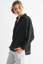 Load image into Gallery viewer, Kimber- Coastline Collared Pullover

