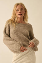 Load image into Gallery viewer, Ellie- Textured Knit Bubble-Sleeve Sweater
