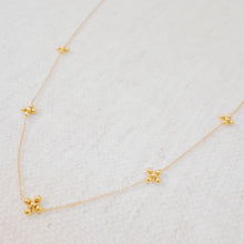 Load image into Gallery viewer, Dot Dot Golden Cross Necklace - Water &amp; Tarnish Resistant
