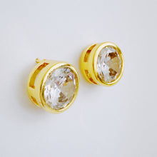 Load image into Gallery viewer, Bold And Brilliant Bezel Stud Earrings
