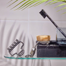 Load image into Gallery viewer, Metal Medium Open Shape Puffy Claw Clip - Hematite
