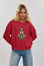 Load image into Gallery viewer, LONG SLEEVE CREW NECK CHRISTMAS TREE SWEATER
