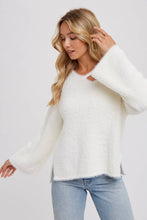 Load image into Gallery viewer, Callie- Strappy Front Fuzzy Pullover
