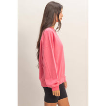 Load image into Gallery viewer, Calla- Ribbed Crew Neck Sweatshirt
