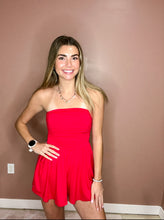 Load image into Gallery viewer, Ember-Double Layered Strapless Tube Top Romper
