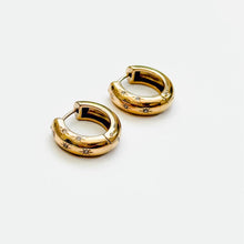 Load image into Gallery viewer, Pops of Sparkle Huggie Hoop
