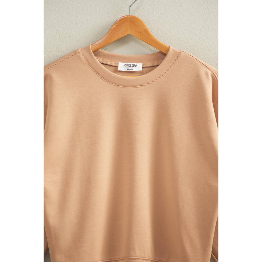Mackenzie- Double Knit Classic Crew Neck Sweatshirt
