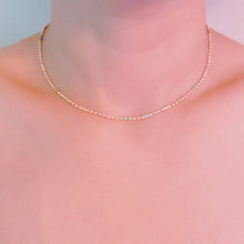 Load image into Gallery viewer, Color Pop Ball Chain Necklace – Dainty Beaded Chain with a Playful Rainbow Touch
