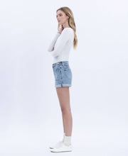 Load image into Gallery viewer, Colt- High Rise Cuffed Denim Shorts
