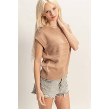 Load image into Gallery viewer, Andie- Textured Round Neck Dolman Sleeve Top
