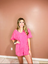 Load image into Gallery viewer, Dora- Mineral Washed Oversized Casual Knit Romper
