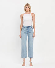 Load image into Gallery viewer, Jayden-SUPER HIGH RISE ANKLE SLIM WIDE JEANS
