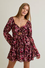 Load image into Gallery viewer, Amber-Long Sleeve Floral Dress
