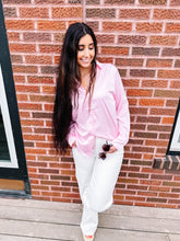Load image into Gallery viewer, Shiloh- Button-Up Collared Satin Blouse
