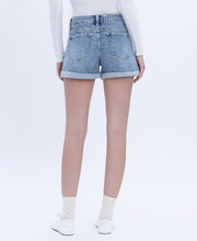 Load image into Gallery viewer, Colt- High Rise Cuffed Denim Shorts
