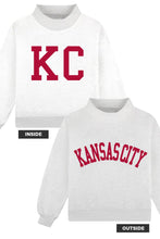 Load image into Gallery viewer, KANSAS CITY &amp; KC Reversible Mock-neck Sweatshirt
