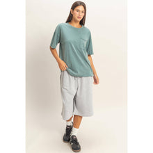 Load image into Gallery viewer, Annie- Washed Pocket Crew Neck T-Shirt
